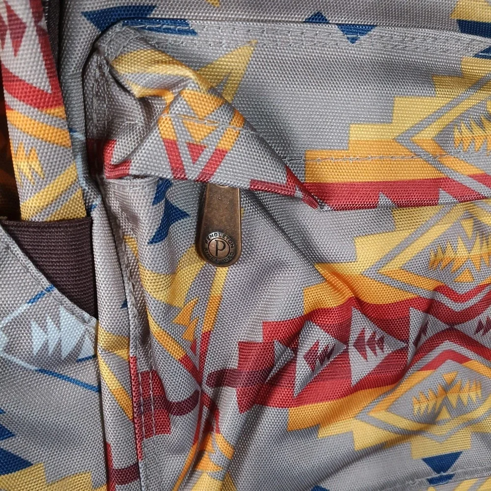 Pendleton Backpack Southwestern Aztec Tribal Canvas Pinto Mountain Standard - Picture 12 of 13